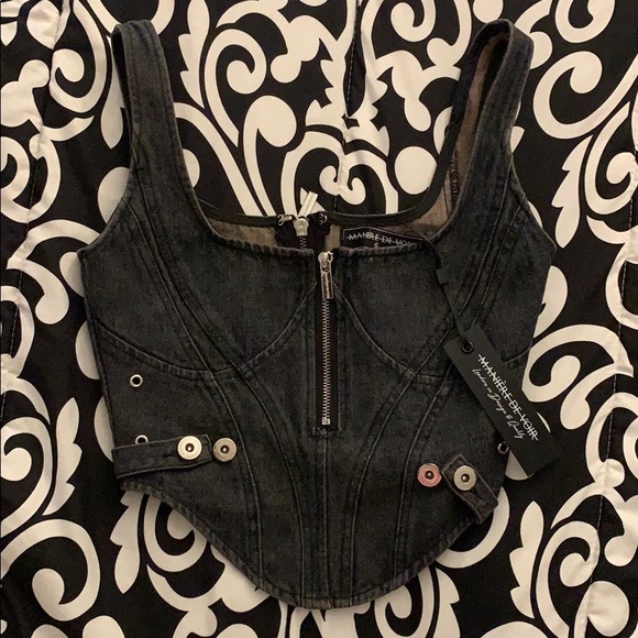 SOLD! 💙 Maniere De Voir Corset Top 💙 - Picture 1 of 1